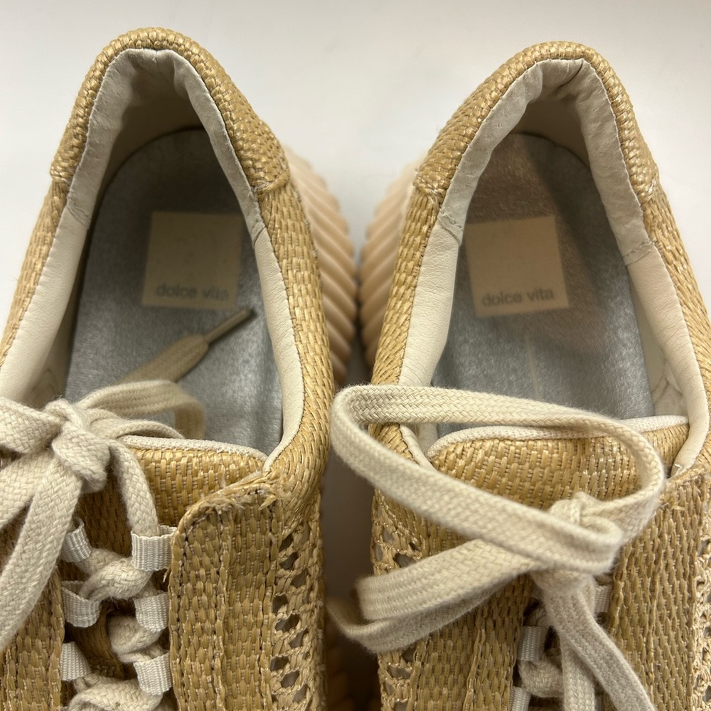 Dolce Vita Gold Woven Sneakers - Picture 4 of 9
